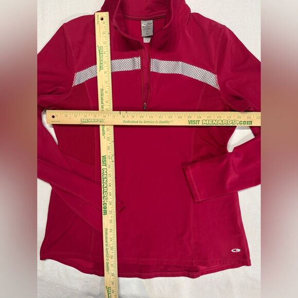 Champion Duo Dry Women’s 1/4 Zip Pink Reflective‎ Jacket XL Pullover Sweatshirt - Picture 5 of 10